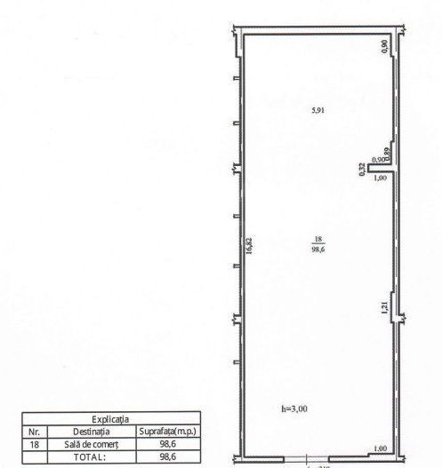 Vânzare, spațiu comercial, 98,6 mp, strada Ioana Radu, Buiucani - Poză 13