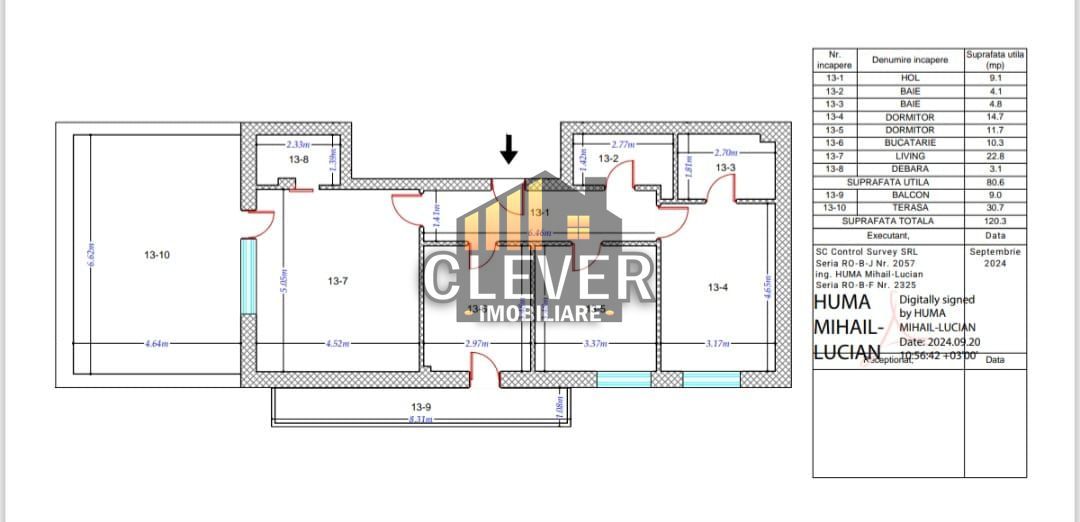 Apartament superb 3 Camere cu terasa 32mp Theodor Pallady - Poză 15