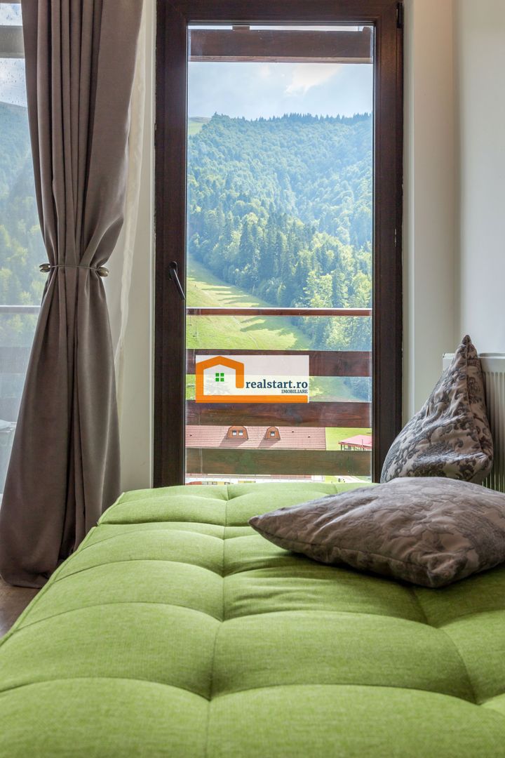 View munte,Studio Azuga, Ideal Investitie aparthotel, mobilat&utilat - Poză 18