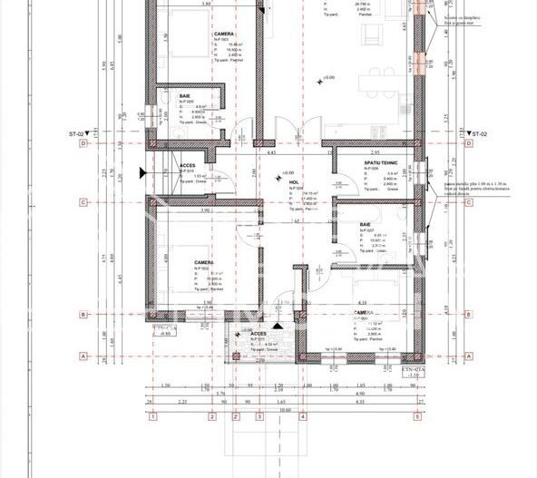 Casă pe un nivel Șelimbăr | 500 mp teren | 3 dormitoare | Cartier Tineretului - Schiță 7