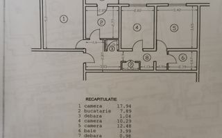 🏠Apartament 3 cam, Decomandat, 70MP / Et.1/4  // Canta - Poză 8