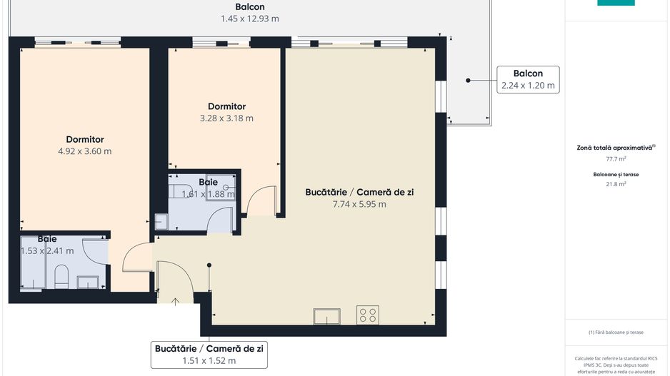 Apartament 3 camere modern – Grand Park Pipera - Poză 6