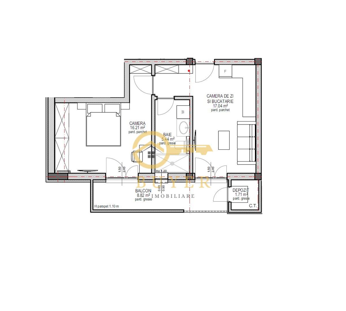 Apartament cu 2 camere in Sibiu - bloc nou, cu lift - Poză 4