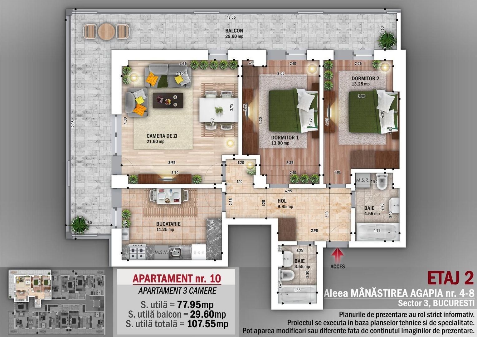 AP. 3CAM SPATIOS -FINISAJE PREMIUM / N. GRIGORESCU. COMISION 0%! - Poză 2