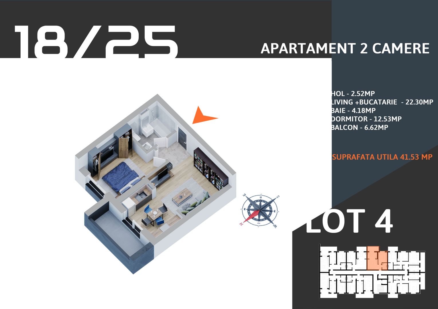 Oferta Lansare 2 camere ideal investitie - Schiță 1