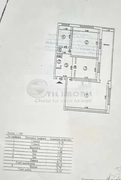 Apartament 2 camere decomandat – Nicolina Belvedere, 59 mp, etaj 3 - Poză 10