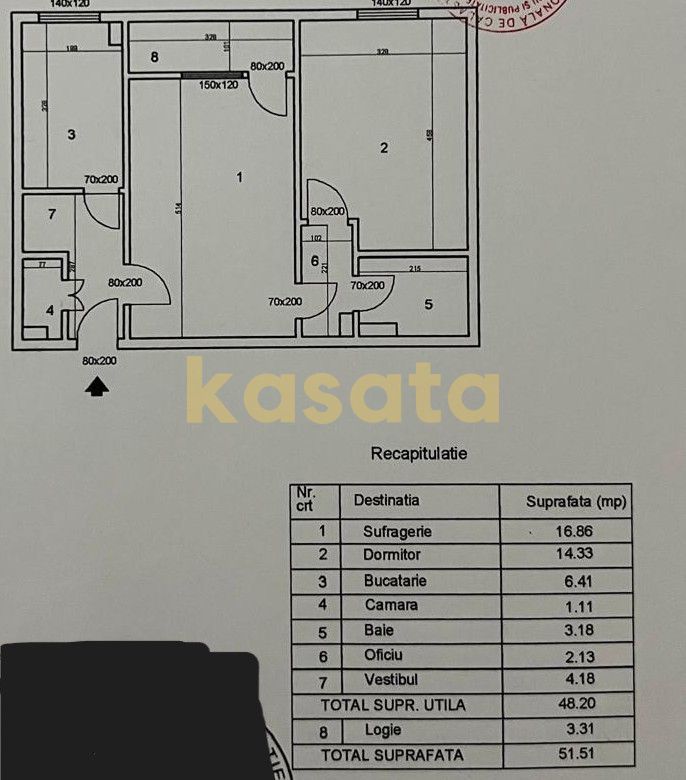Apartament 2 Camere | Metrou Râul Doamnei | Bloc Anvelopat | Renovat - Schiță 17