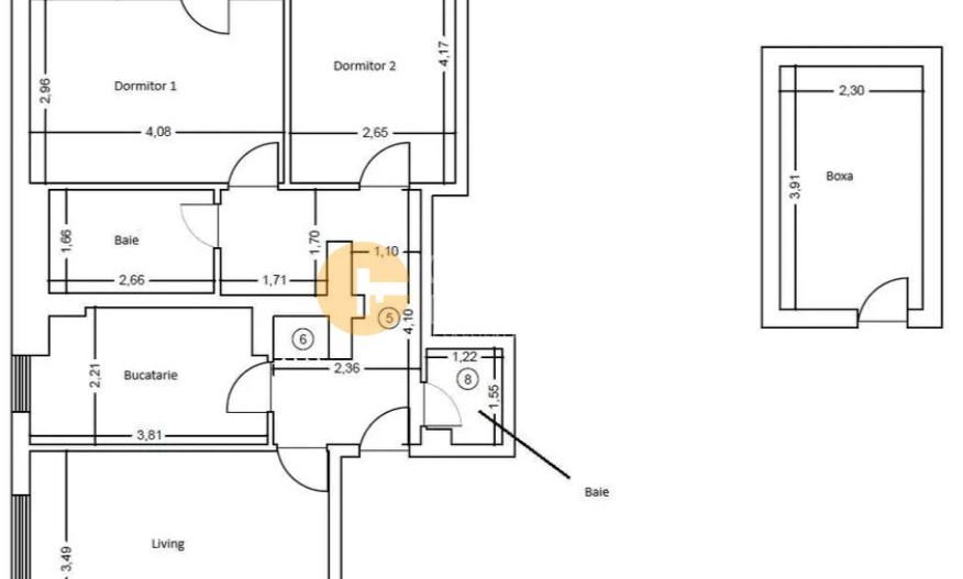 3 camere - decomandat - etaj intermediar - garaj - Poză 2