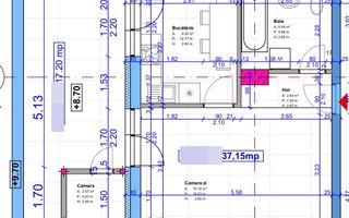 Apartament cu 1 camera/terasa de 17 mp/boxa/imobil NZEB. - Poză 3
