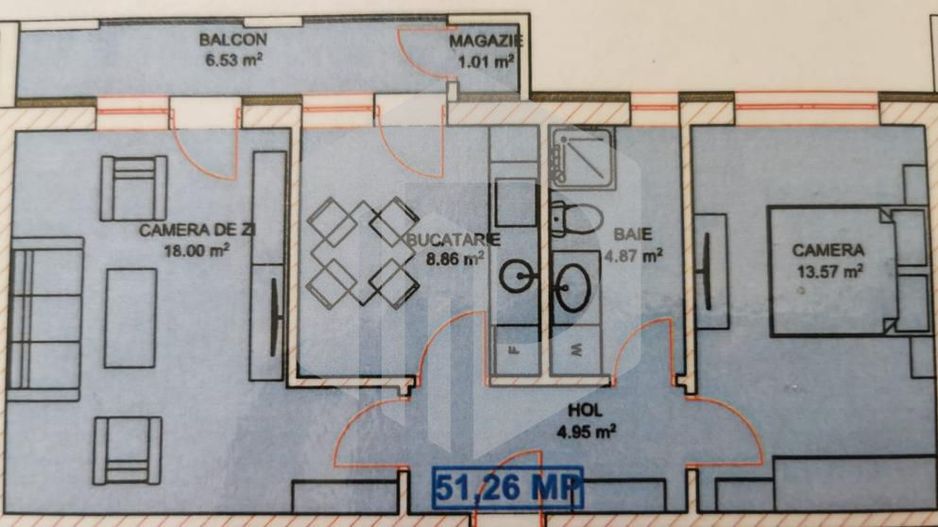 Dezvoltator | Apartament 2 camere+balcon+loc depozitare - Poză 1