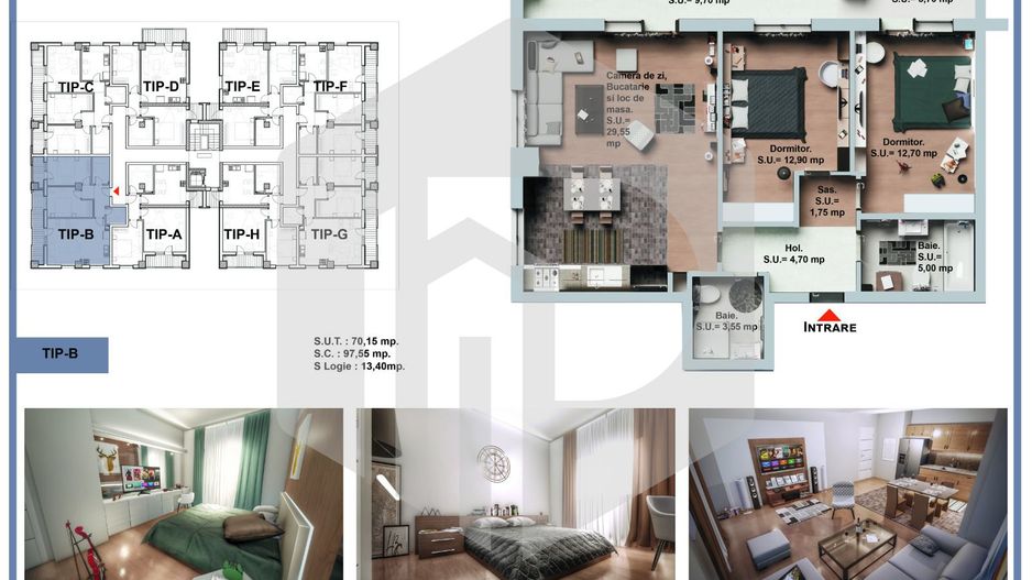 Zona De Vest - Apartament 3 camere - Decomandat - 0% Comision - Poză 6