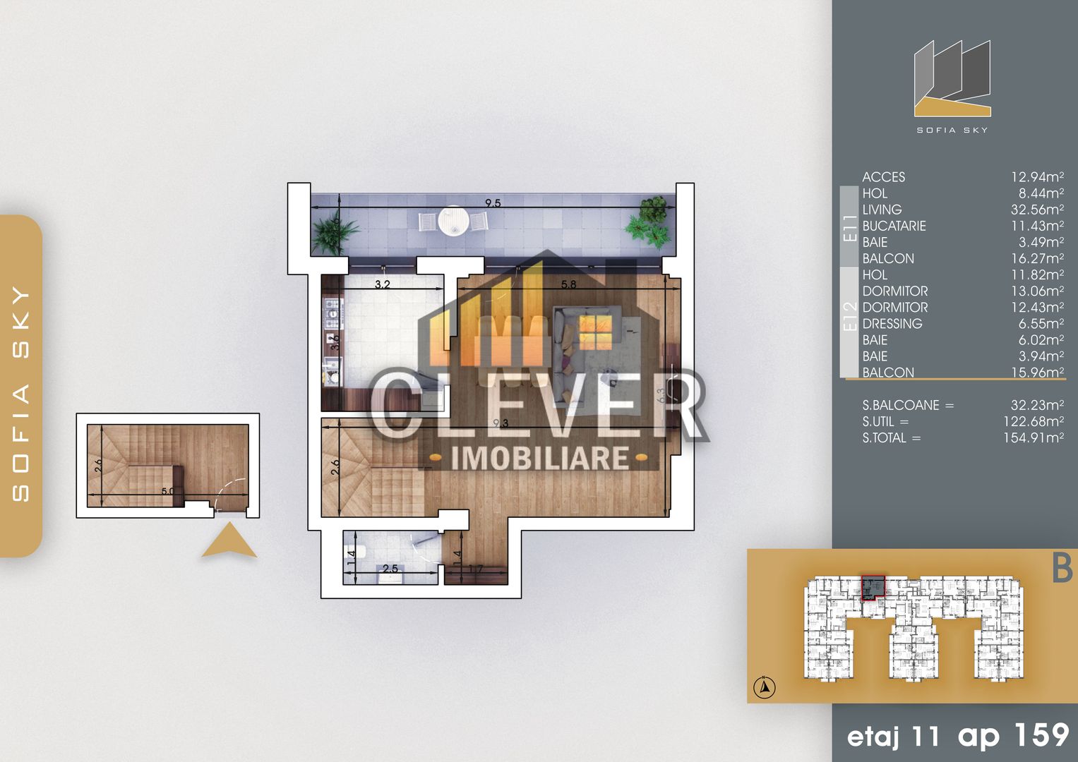 3 Camere Scara Interioara-Incalzire in Pardoseala-Sector 3 - Poză 2