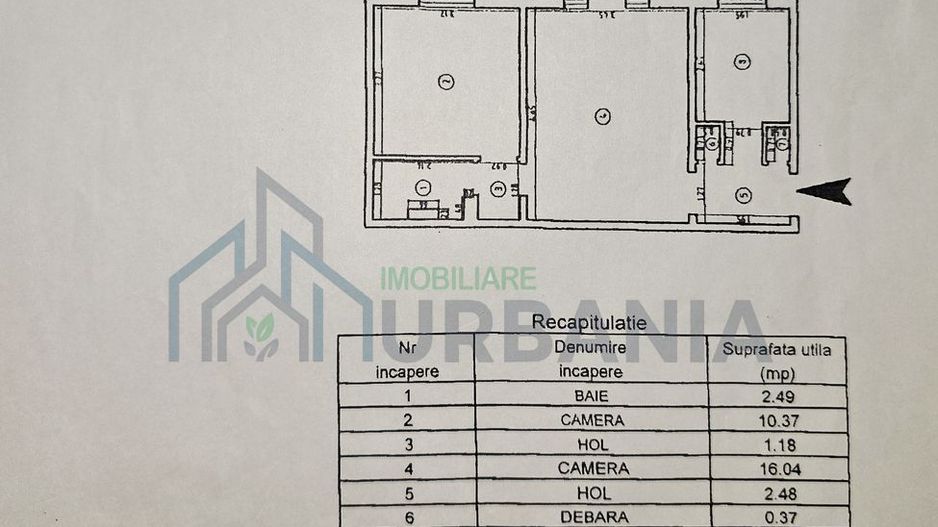 Apartament 2 camere semidecomandat, etaj 4/4, Mircea cel Bătrân, Iași - Poză 3