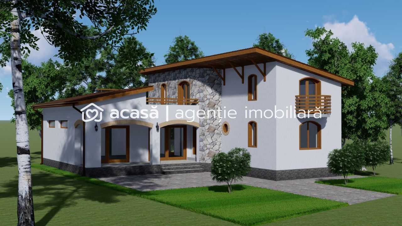 Proiect casă cu mansardă în construcție Micălaca - Poză 2