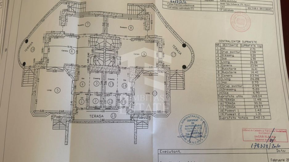Vila 2 corpuri sector 6 -Valea Doftanei 650mp  teren 800mp - Schiță 11