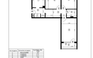 Apartament 3 camere, 72 mp, Alexandru Cel Bun, Iași - Poză 12