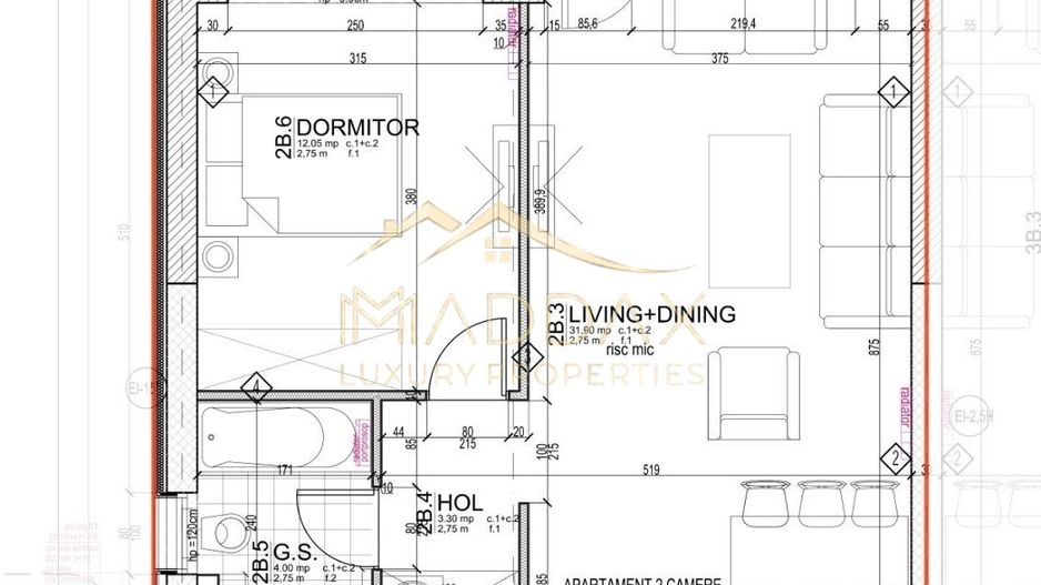 Apartament cu 2 camere *60mp utili* + Parking // Floreasca - Schiță 28