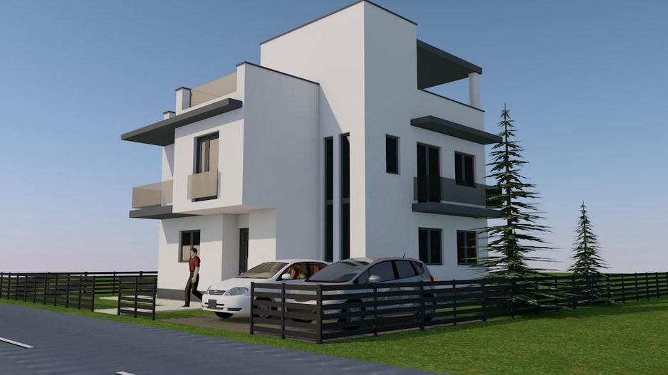 Casa 4 camere,4 bai,200mp,830mp teren,80mp terasa,0%comision - Poză 1