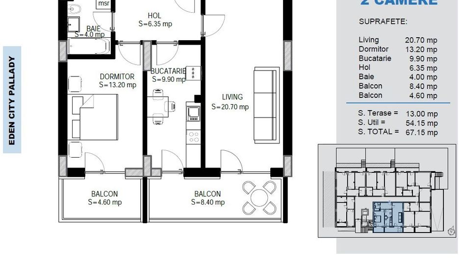 2 Camere Aproape De Predare/ Pallady - Poză 3