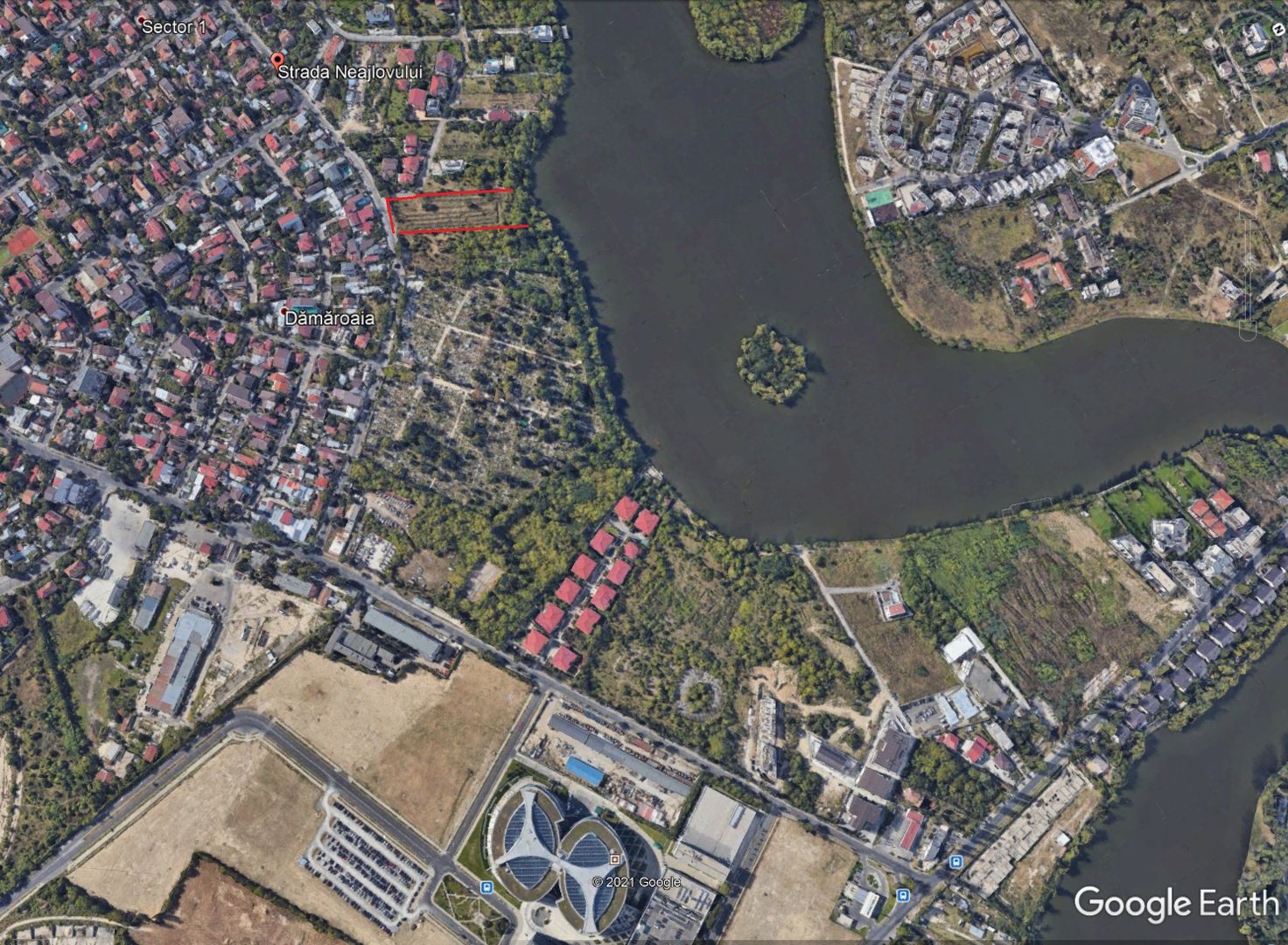 Teren 5963 mp deschidere lac Grivita 42 m cu deschidere la strazi 77 m - Poză 21