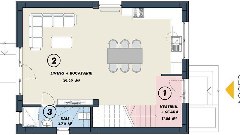VILA INDIVIDUALA CU GRADINA SI FINISAJE MODERNE | TUNARI - Schiță 5