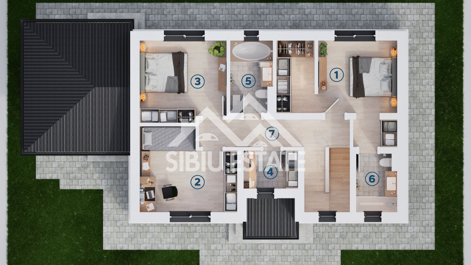 Casă individuală  lângă Sibiu | 5 camere | 136 mp utili | Teren 600mp - Schiță 13