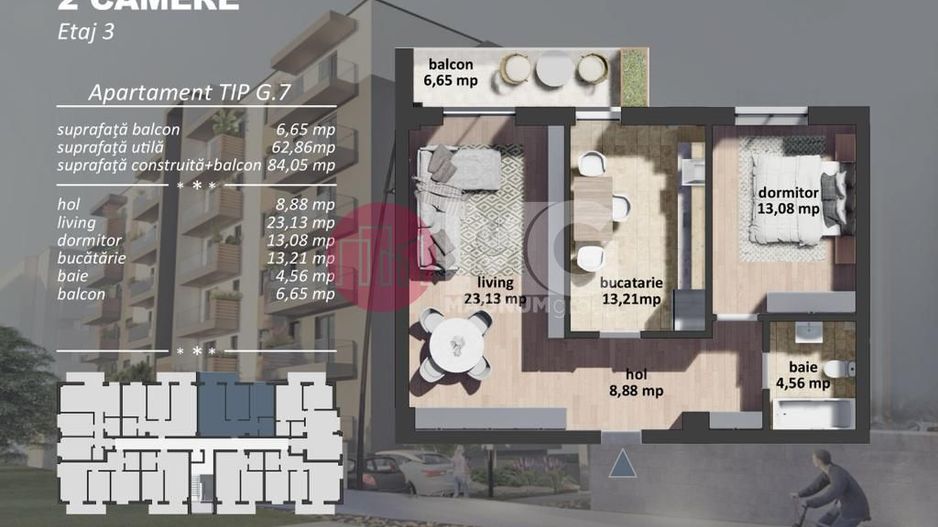 Apartament de vanzare 2 camere Beceni, Grand Arena - Poză 3