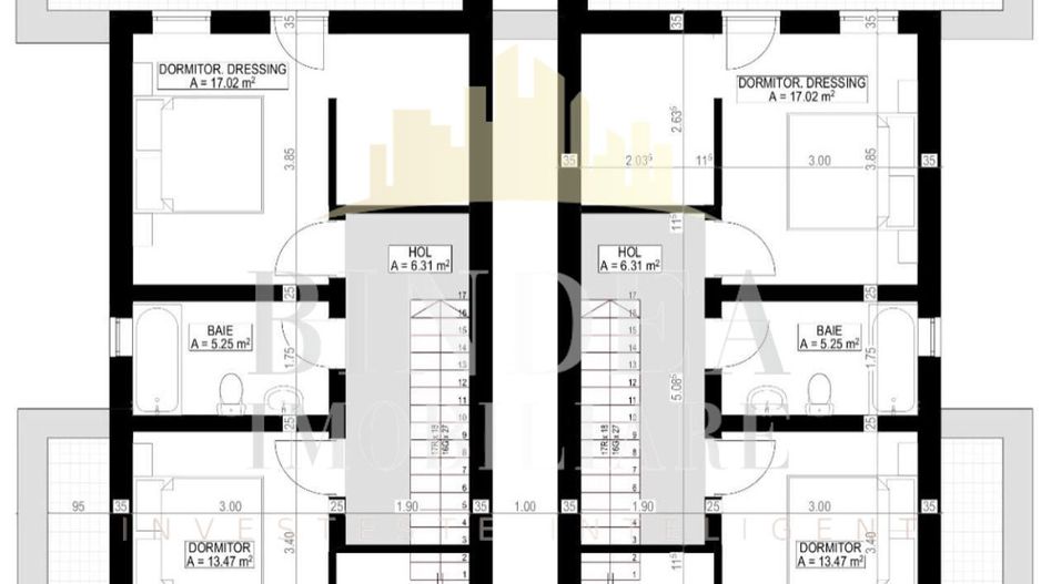 Duplex modern P+1, 110mp utili cu un teren de 310mp - Poză 3