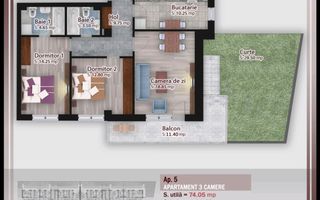 Apartament 3 camere cu GRADINA PROPRIE,Theodor Pallady,Titan,Metrou - Poză 1