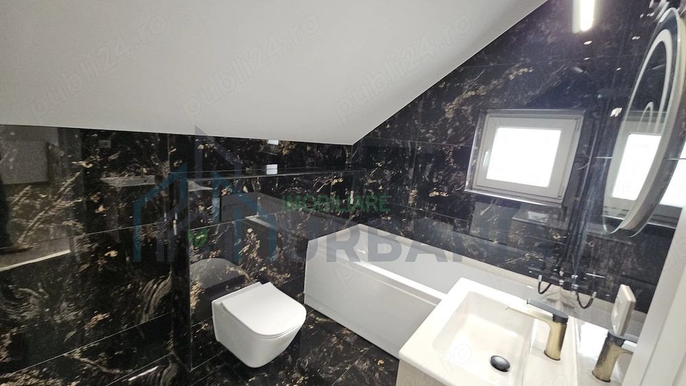 Casă modernă, 5 camere, clasa A, vedere lac, 500 mp teren, Ciurbești, Miroslava - Poză 17