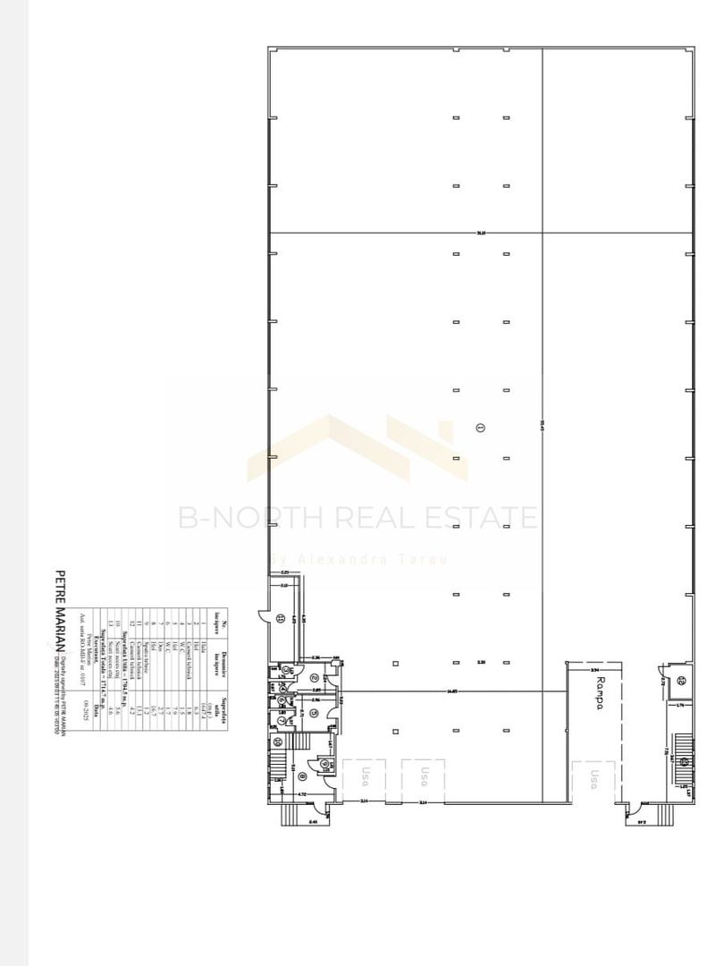 Hală industrială 1000 mp Otopeni | Rampe TIR | ISU | Acces DN1 & Centură - Schiță 21