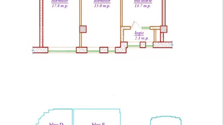 Vânzare, apartament, 2 camere, strada Cartușa, Durlești - Poză 2