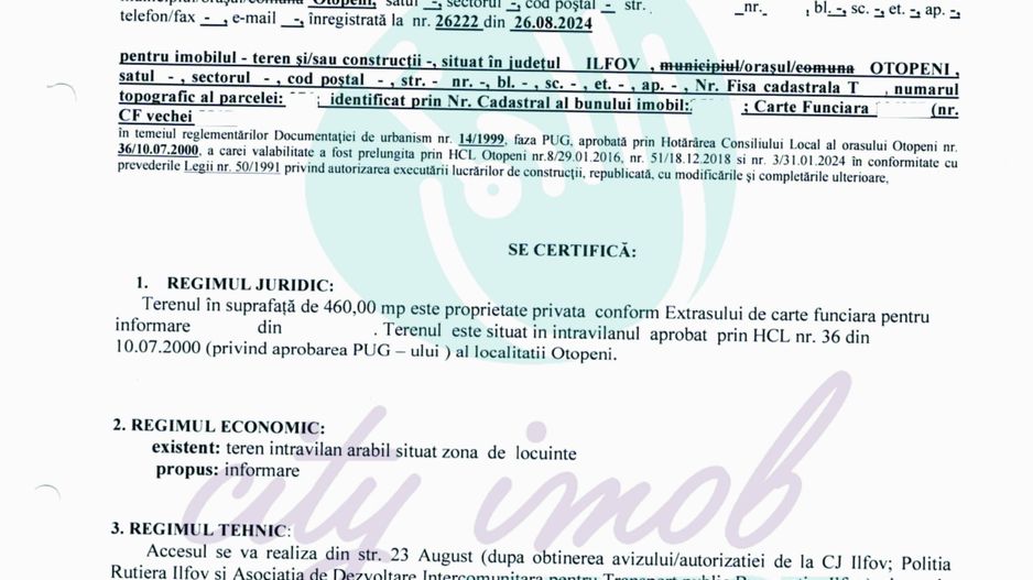 Vanzare teren central Otopeni - Poză 4