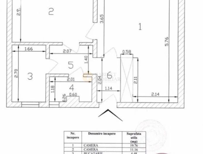 2 camere  |  Decomandat  | Sala Palatului | Etaj 3 - Poză 9