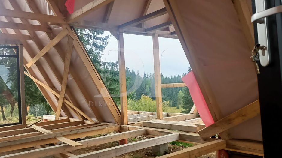 Cabana tip A frame si teren 1000 mp de vanzare / Marisel . Cluj - Poză 10