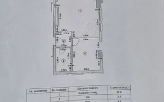 Studio mobilat și utilat, bloc 2020, etaj 3 – Terasă comuna amenajată - Schiță 15