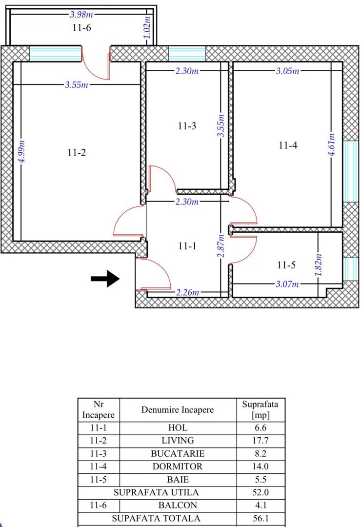 De inchiriat Apartament 2 camere - prima Inchiriere -Theodor Pallady - Poză 14