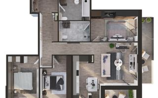 Apartament 4 camere| 2 terase | 99mp |  bloc premium | Marasti - Poză 2