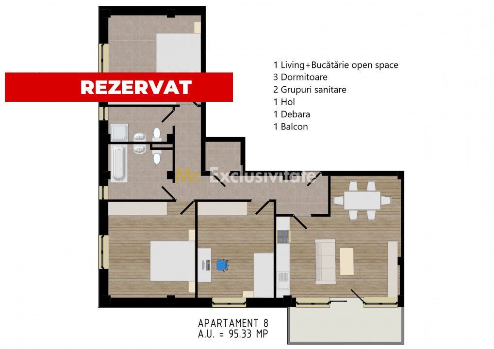 Zorilor Residence, Apartamente Noi 2-3-4 camere - Str. Zorilor - Carei - Poză 15