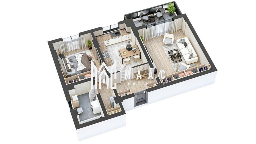 Apartament 2 camere I Nou I Decomandat I Balcon I Hipodrom - Poză 3