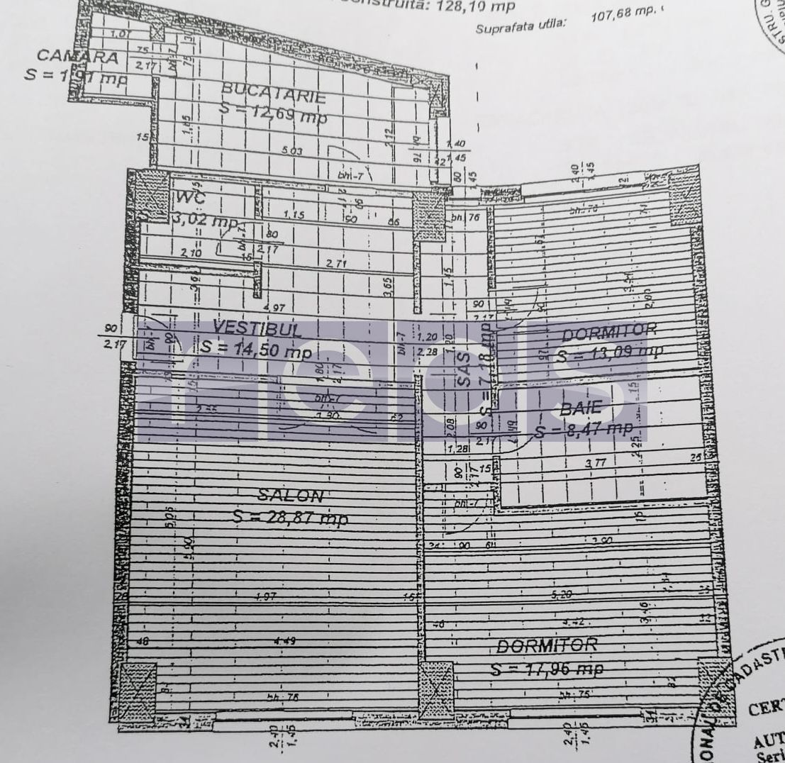 VANZARE 3 CAMERE | 108 MP UTILI | CLUCERULUI – ARCUL DE TRIUMF - Schiță 14