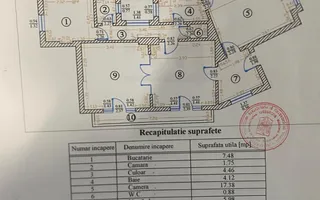 VANZARE 3 CAMERE | 73MP | BLOC TIP VILA | EMINESCU-PIATA SPANIEI | - Schiță 18