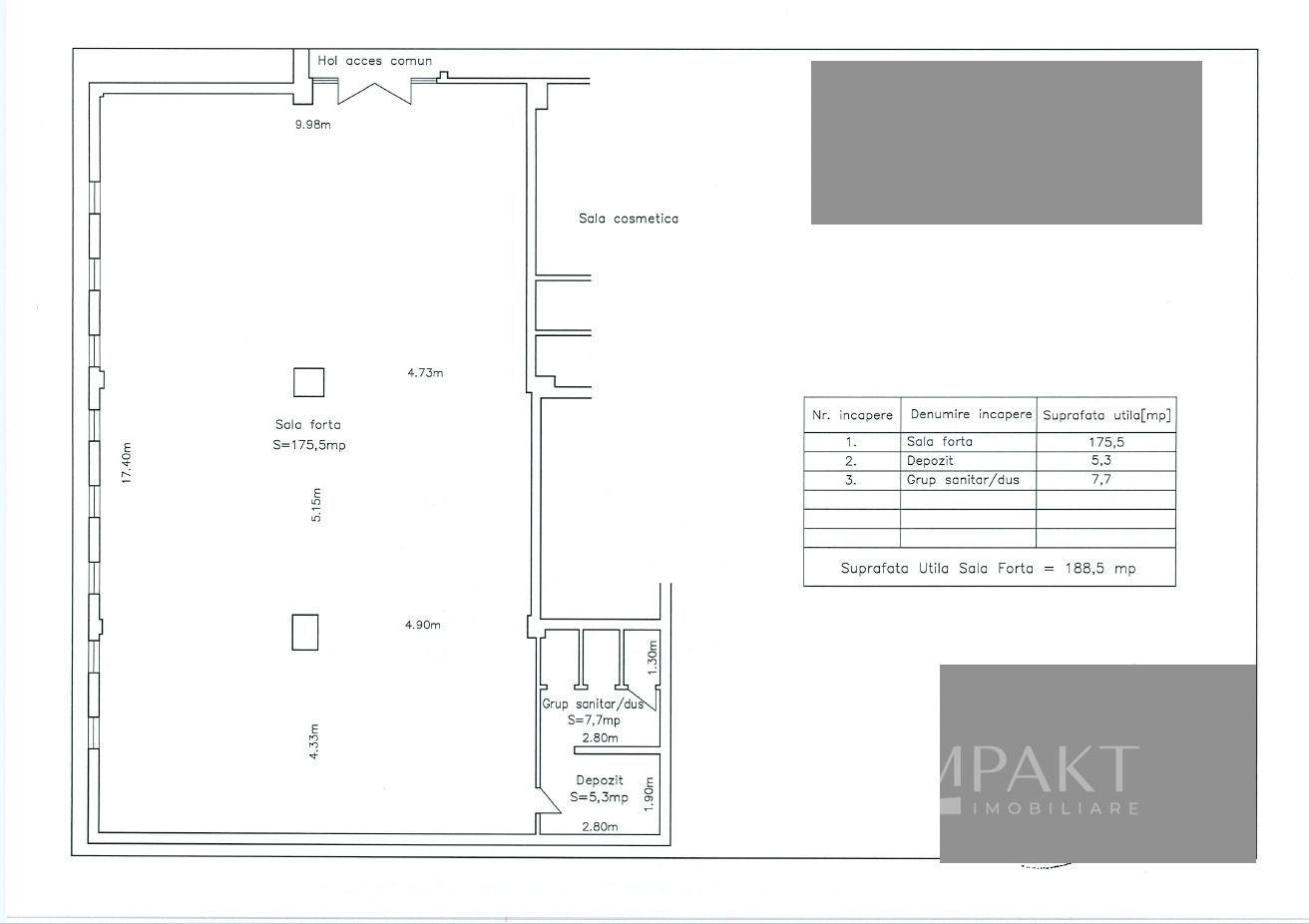 Spatiu comercial 194 m2 Zorilor, zona Calea Turzii - Poză 6