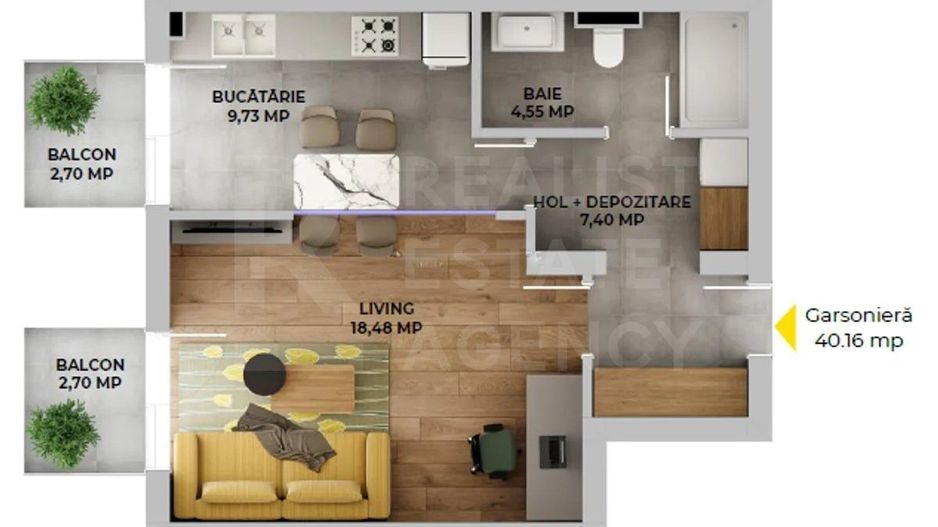 Vânzare, apartament, o cameră, Avantgarden, Brașov - Poză 5