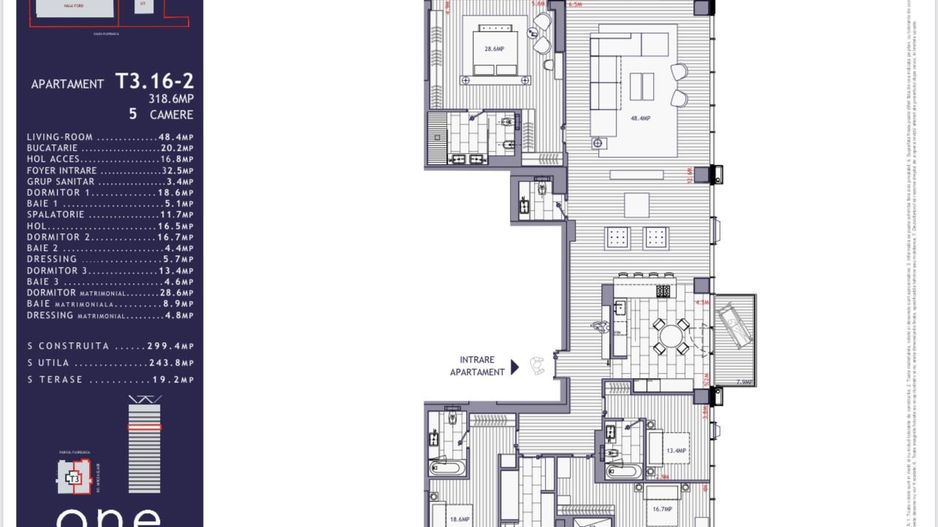 Apartament spațios de 5 camere în zonă exclusivistă, perfect pentru familie - Schiță 23