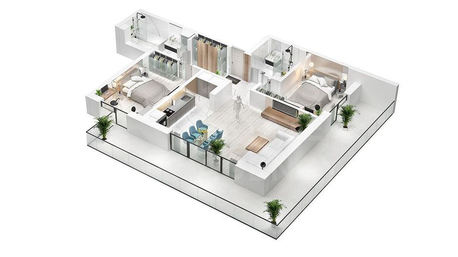 Apartament Premium cu 3 camere, Nobel Art Apartments, București - Poză 15