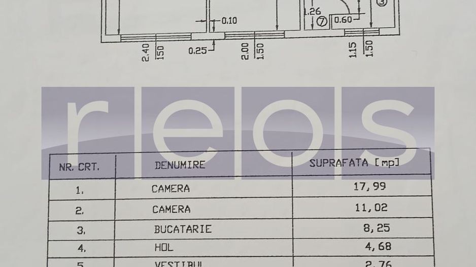 DE VANZARE 2 CAMERE  | DRUMUL TABEREI – ROMANCIERILOR | MOBILAT - Schiță 6