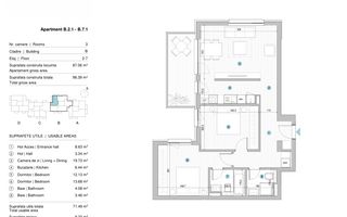 Apartament 3 camere | Bloc Nou Finalizat | Piata Presei Libere - Poză 9