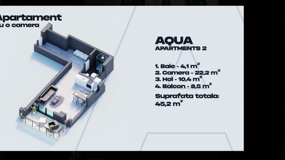 Garsonieră  - Mamaia Nord , vedere la mare, bloc finisat. - Poză 4