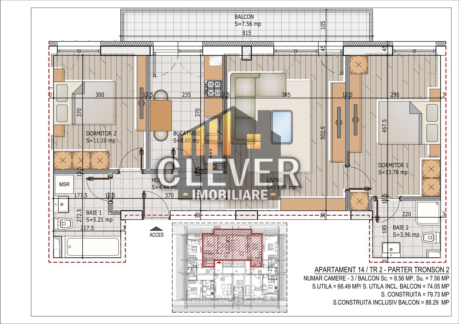 Titan Theodor Pallady Apartament 3 camere decomandate - Poză 7